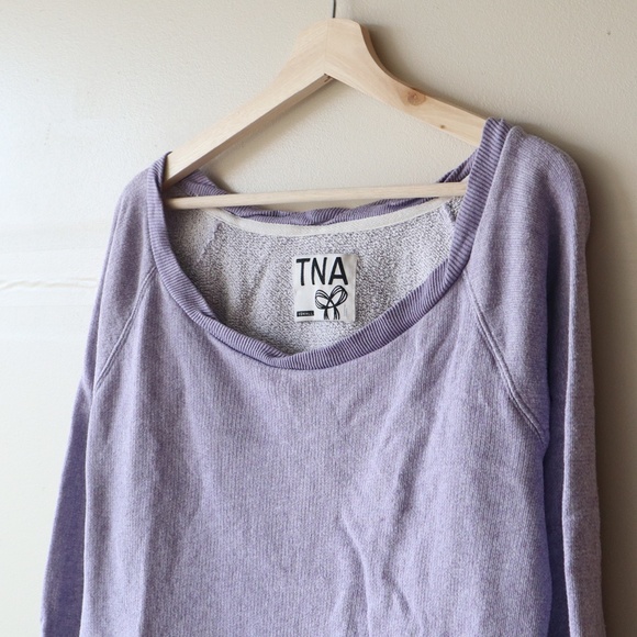 TNA Lilac Sweater Top
